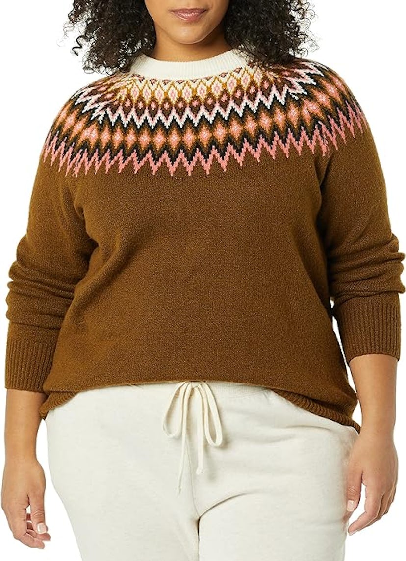 Amazon Essentials Women's Soft-Touch Crewneck Novelty Sweater