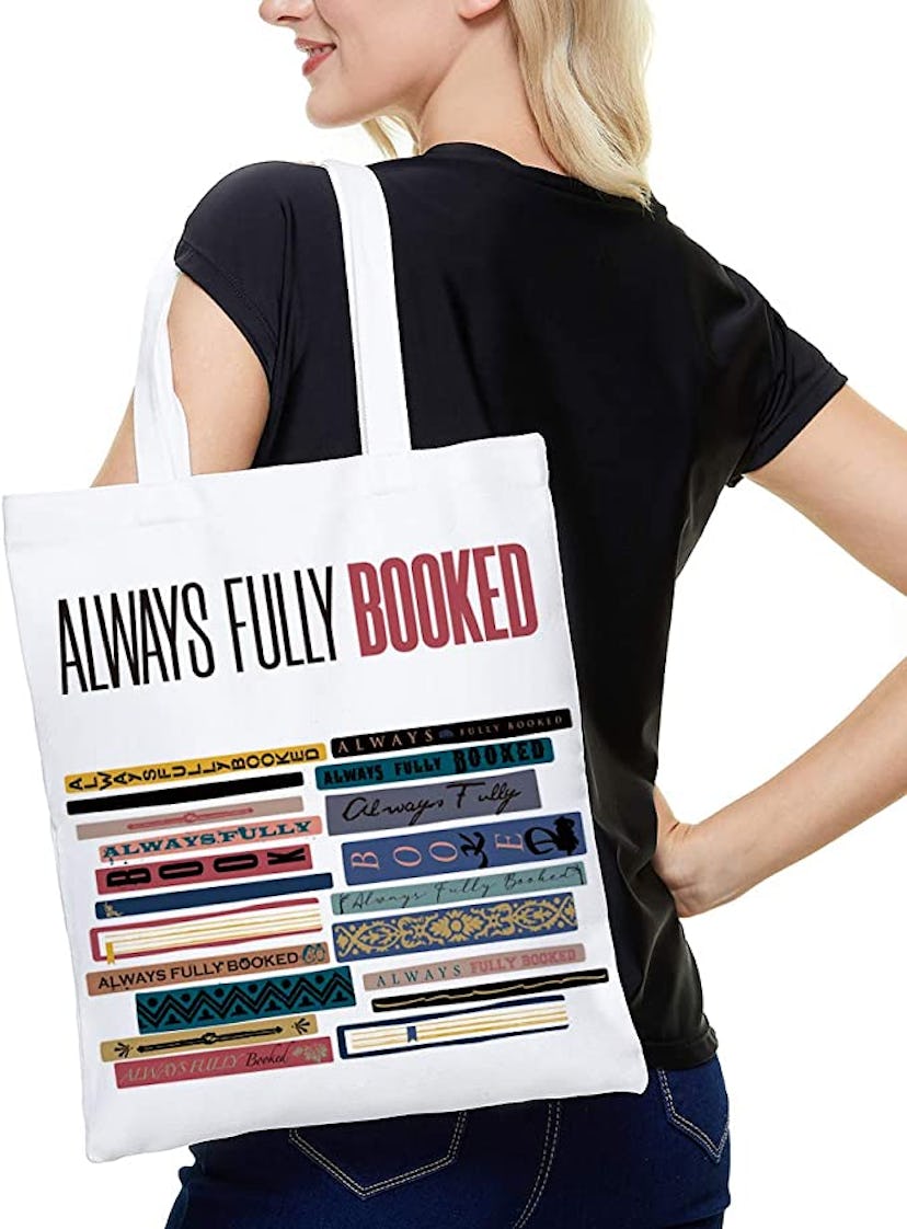 Ihopes Always Fully Booked Reusable Tote Bag