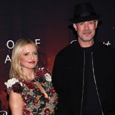 Sarah Michelle Gellar and Freddie Prinze Jr. attend the Los Angeles premiere of Paramount+'s "Wolf P...