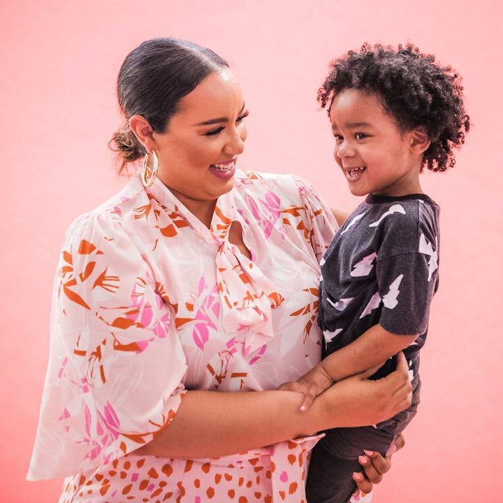 Rochelle Johnson holds her 7-year-old son Creed, who is on the autism spectrum.