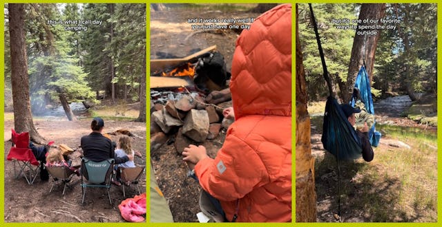 TikTok mom Teresa Kellogg describes "day camping" with her family.