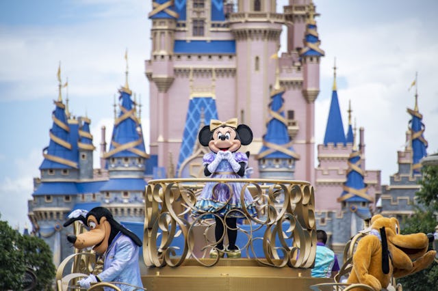 Minnie Mouse takes center stage at one of the parades held at Magic Kingdom in Florida's Disney Worl...