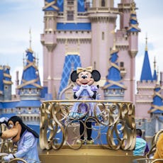 Minnie Mouse takes center stage at one of the parades held at Magic Kingdom in Florida's Disney Worl...