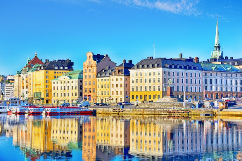 Old Town (Gamla Stan) from Skeppsholmen island in Stockholm, Sweden