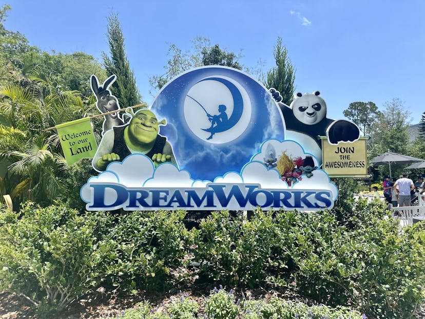 The entrance to the new DreamWorks Land at Universal Orlando.