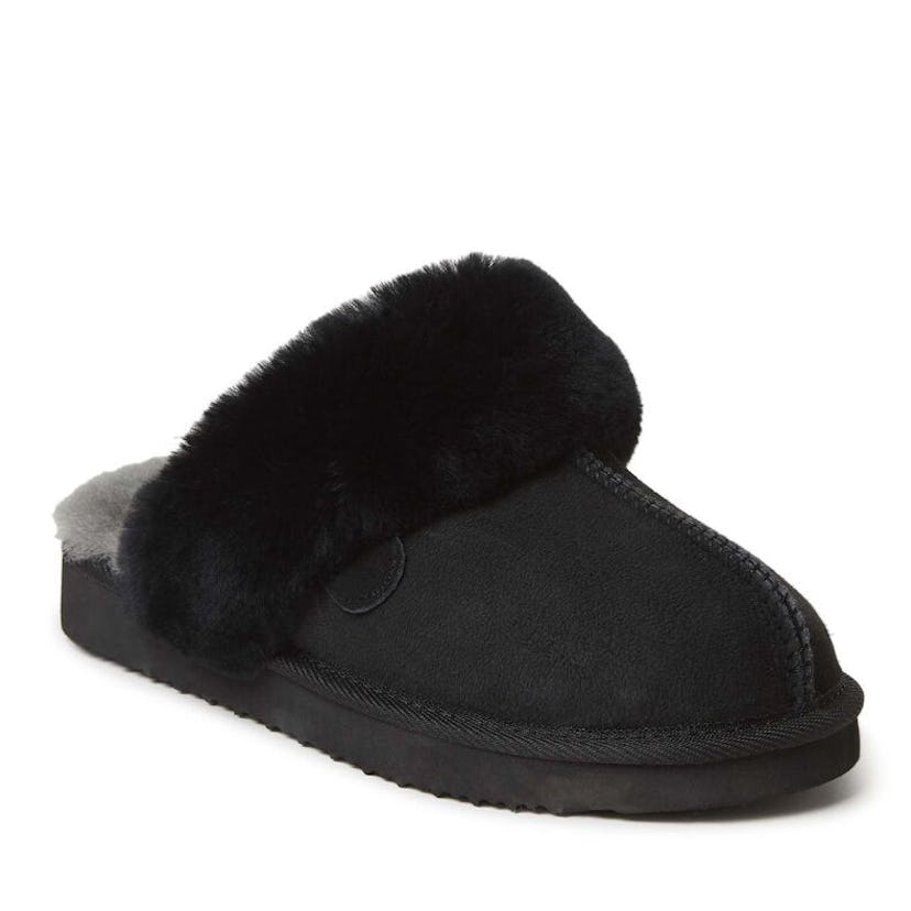 Fireside By Dearfoams Women's Sydney Genuine Shearling Scuff