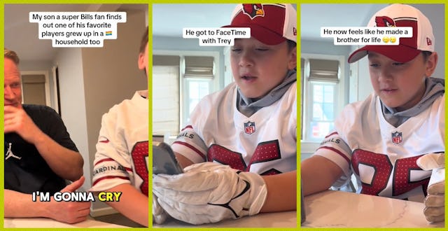 A dad describes his son getting to FaceTime with NFL player Trey McBride about being raised by same-...