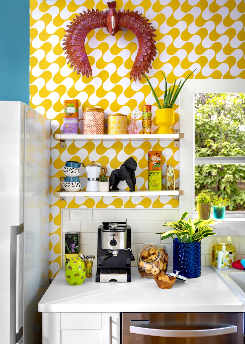 Bright, cheery kitchen