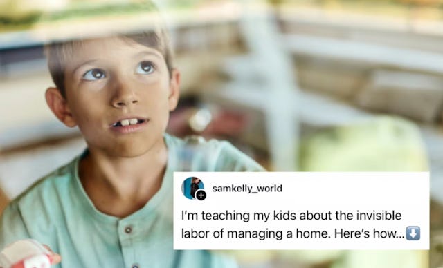 A mom went viral for sharing how she teaches her kids about invisible labor.