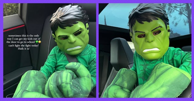 Kim Kardashian recently shared that her son Psalm wouldn't take off his Incredible hulk costume to g...