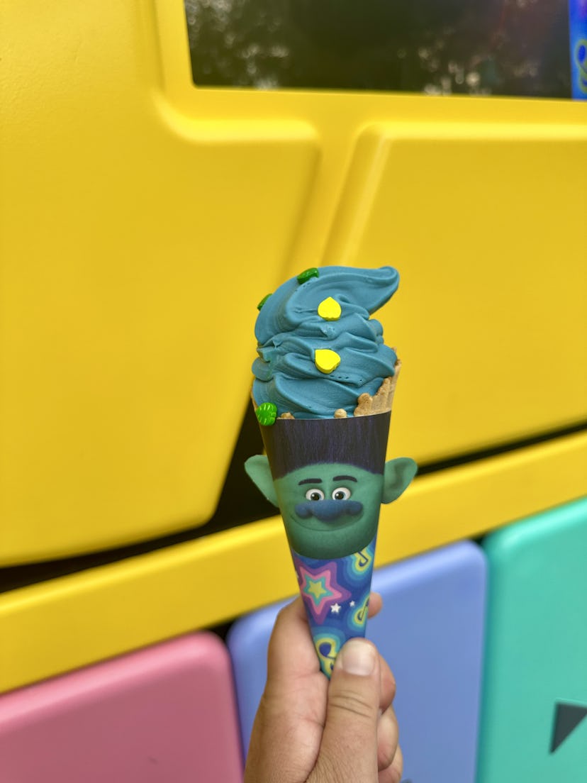 A troll ice cream at Universal Orlando's DreamWorks Land