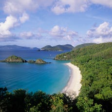 US VIRGIN ISLANDS - 1994/01/01: Us Virgin Island, St. Johns, View Of Trunk Bay National Park. (Photo...