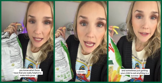 A dietitian mom on TikTok explains why Veggie Snacks are OK for kids, even if they don't have a lot ...