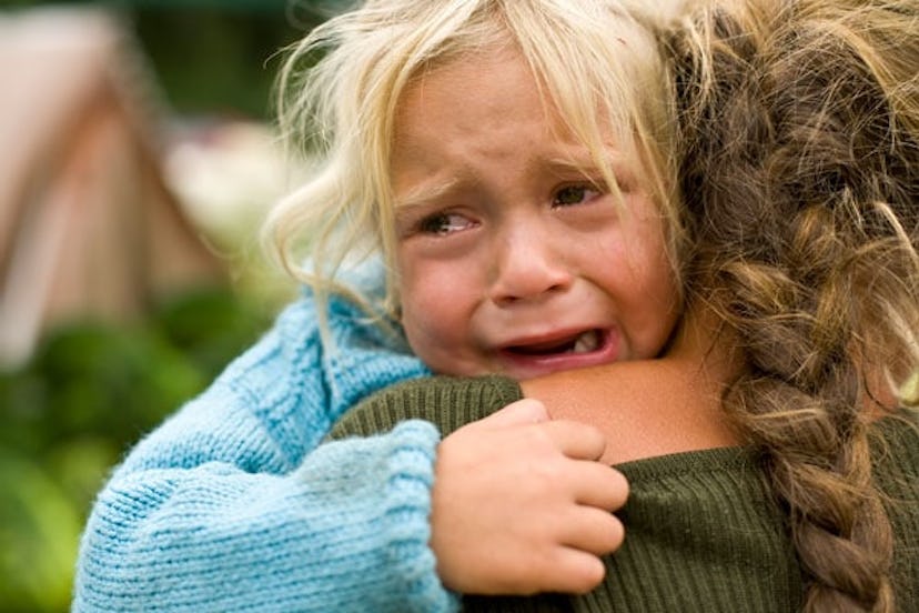 My Promise To You When We're Both Struggling: Mom holding daughter who is crying