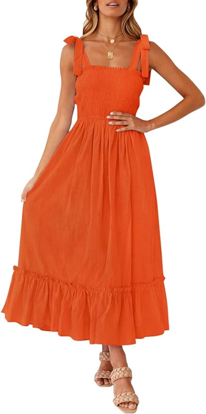 ZESICA Women's 2024 Summer Boho Maxi Dress